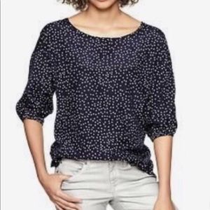 Alice Ritter Brooklyn blouse blue white stars XS